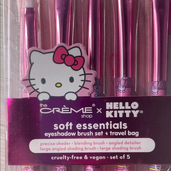 🩷 The Crème Shop x Hello Kitty Make Up Brushes And Lip Care Bundle Brand New 🩷 - Picture 13 of 13